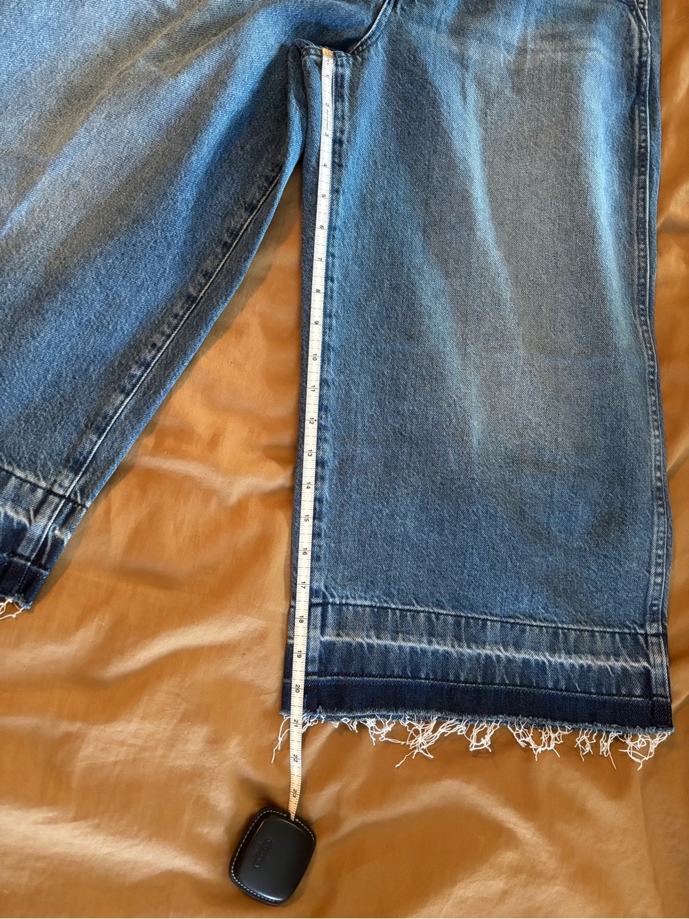Madewell Blue Denim Culottes - Casual Relaxed Fit - Picture 6 of 8